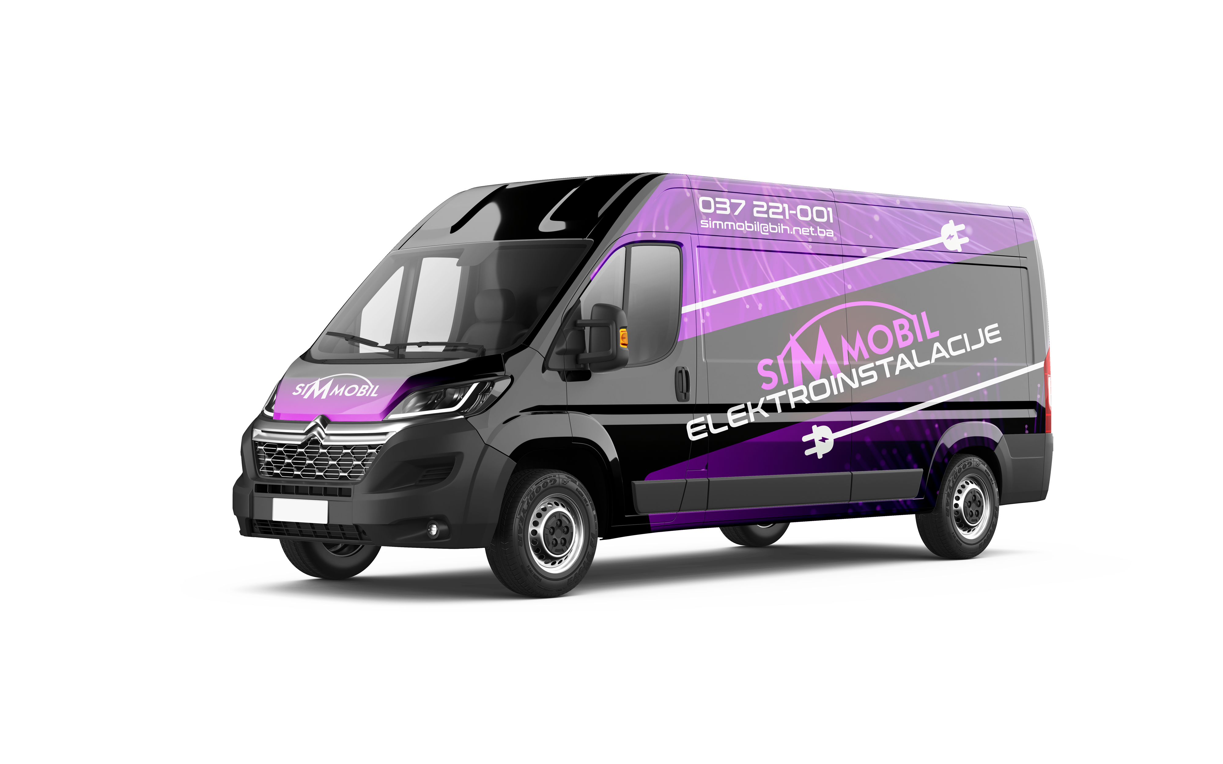 Sim Mobil Bihac - Car Wrap Design